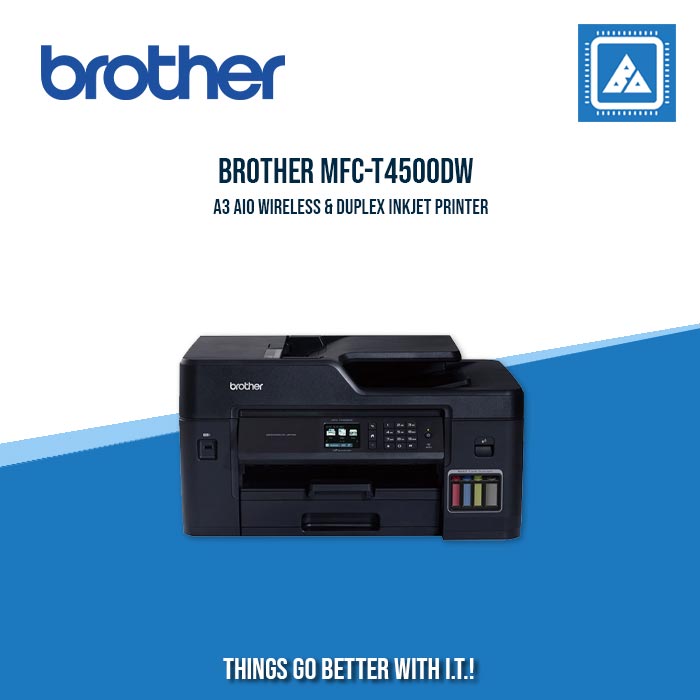 BROTHER MFC-T4500DW A3 AIO WIRELESS & DUPLEX INKJET PRINTER BROTHER MFC-T4500DW A3 AIO WIRELESS & DUPLEX INKJET PRINTER